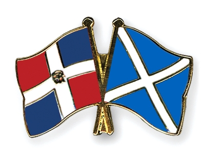 Fahnen Pins Dominikanische-Republik Schottland