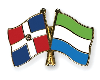 Fahnen Pins Dominikanische-Republik Sierra-Leone