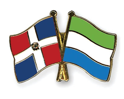 Fahnen Pins Dominikanische-Republik Sierra-Leone