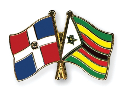 Fahnen Pins Dominikanische-Republik Simbabwe