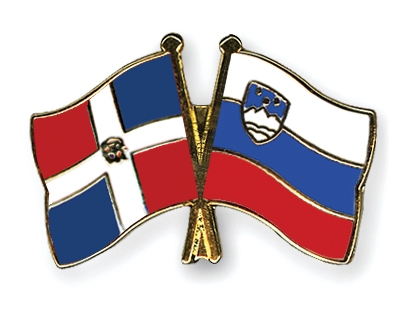 Fahnen Pins Dominikanische-Republik Slowenien