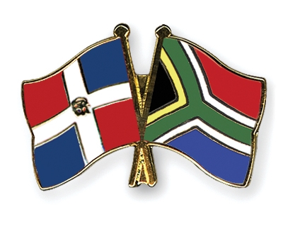 Fahnen Pins Dominikanische-Republik Sdafrika