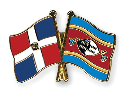 Fahnen Pins Dominikanische-Republik Swasiland