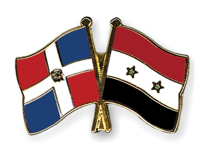 Fahnen Pins Dominikanische-Republik Syrien