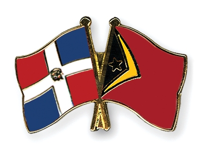 Fahnen Pins Dominikanische-Republik Timor-Leste