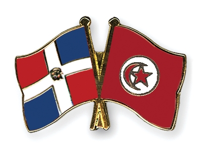 Fahnen Pins Dominikanische-Republik Tunesien
