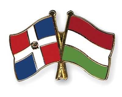 Fahnen Pins Dominikanische-Republik Ungarn