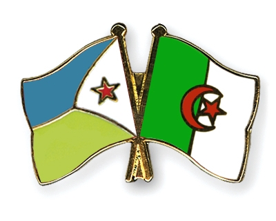 Fahnen Pins Dschibuti Algerien
