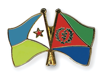 Fahnen Pins Dschibuti Eritrea