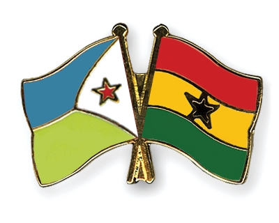 Fahnen Pins Dschibuti Ghana