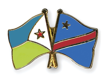 Fahnen Pins Dschibuti Kongo-Demokratische-Republik