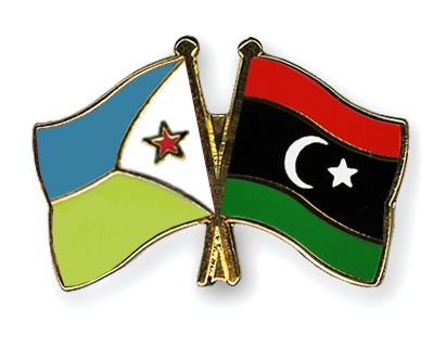 Fahnen Pins Dschibuti Libyen
