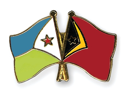 Fahnen Pins Dschibuti Timor-Leste