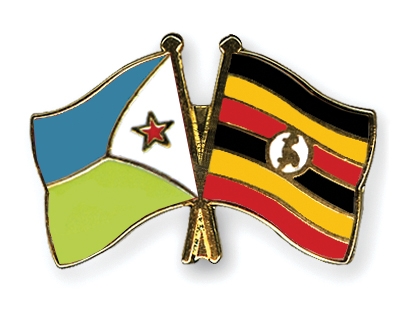 Fahnen Pins Dschibuti Uganda