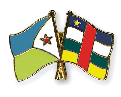Fahnen Pins Dschibuti Zentralafrikanische-Republik