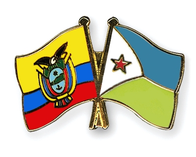 Fahnen Pins Ecuador Dschibuti