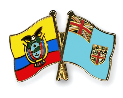 Fahnen Pins Ecuador Fidschi