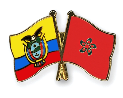 Fahnen Pins Ecuador Hong-Kong