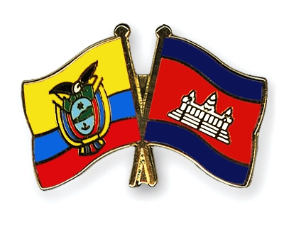 Fahnen Pins Ecuador Kambodscha
