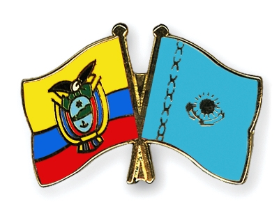 Fahnen Pins Ecuador Kasachstan