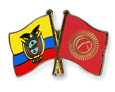 Fahnen Pins Ecuador Kirgisistan