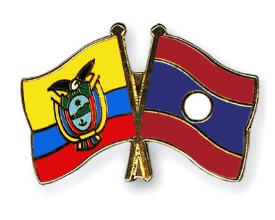 Fahnen Pins Ecuador Laos