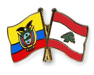 Fahnen Pins Ecuador Libanon