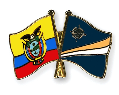 Fahnen Pins Ecuador Marshallinseln