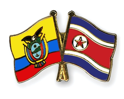 Fahnen Pins Ecuador Nordkorea