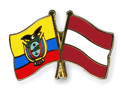 Fahnen Pins Ecuador sterreich