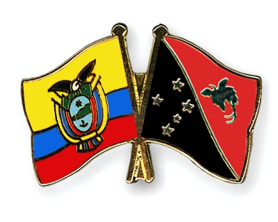 Fahnen Pins Ecuador Papua-Neuguinea