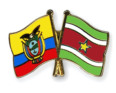 Fahnen Pins Ecuador Surinam