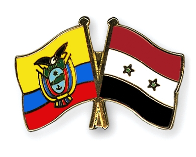 Fahnen Pins Ecuador Syrien