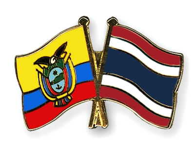 Fahnen Pins Ecuador Thailand