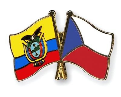Fahnen Pins Ecuador Tschechische-Republik
