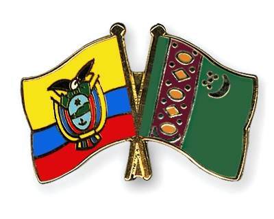 Fahnen Pins Ecuador Turkmenistan