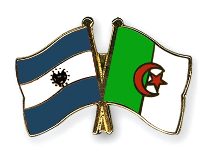 Fahnen Pins El-Salvador Algerien