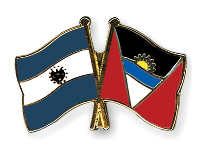 Fahnen Pins El-Salvador Antigua-und-Barbuda