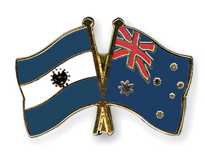 Fahnen Pins El-Salvador Australien