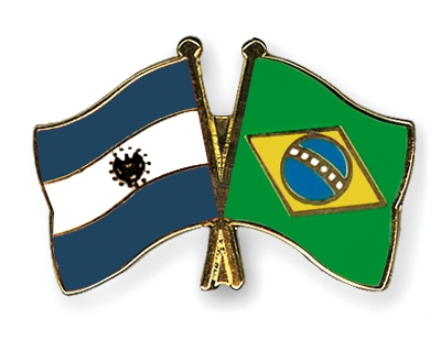 Fahnen Pins El-Salvador Brasilien