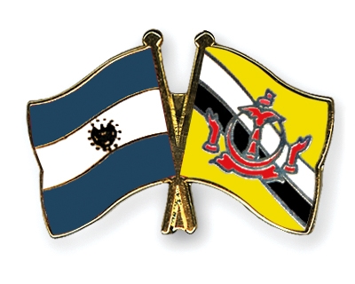 Fahnen Pins El-Salvador Brunei-Darussalam