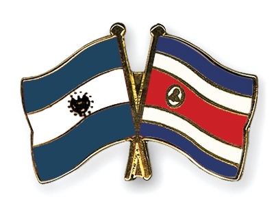 Fahnen Pins El-Salvador Costa-Rica