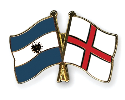 Fahnen Pins El-Salvador England