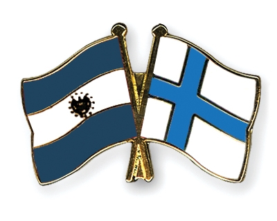 Fahnen Pins El-Salvador Finnland