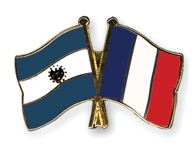 Fahnen Pins El-Salvador Frankreich