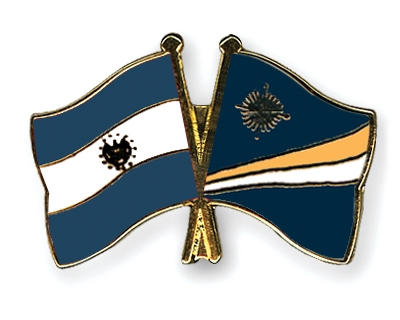 Fahnen Pins El-Salvador Marshallinseln