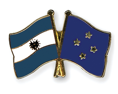 Fahnen Pins El-Salvador Mikronesien