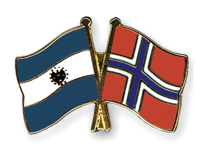 Fahnen Pins El-Salvador Norwegen