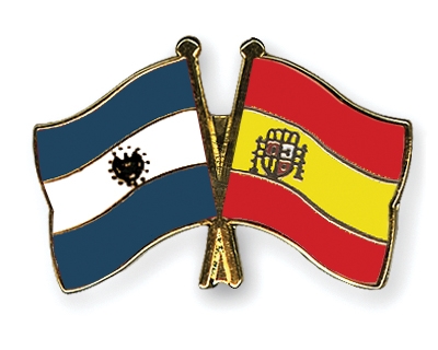 Fahnen Pins El-Salvador Spanien