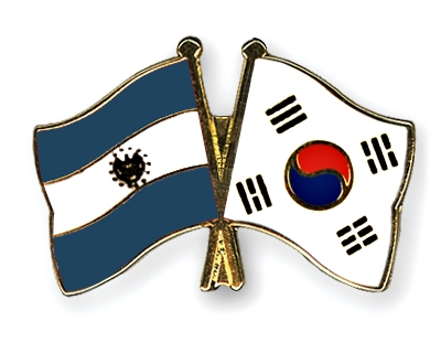 Fahnen Pins El-Salvador Sdkorea